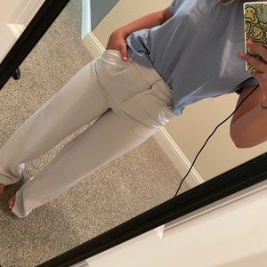 White/cream work trousers